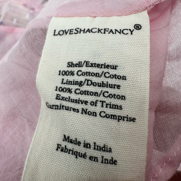 Loveshackfancy Pink Ruffle Floral Dress Girls Kids 4 5 - Picture 4 of 5